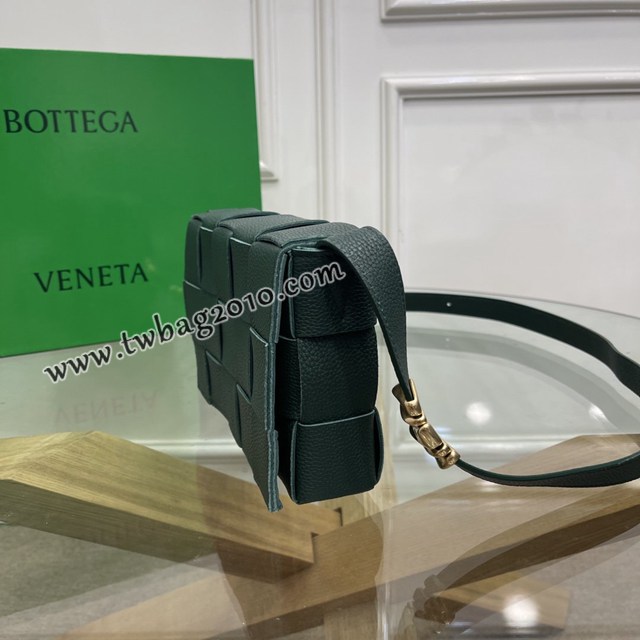 Bottega veneta高端女包 KF0017荔枝紋 寶緹嘉荔枝紋牛皮CASSETTE包包 BV經典款單肩斜挎包  gxz1266